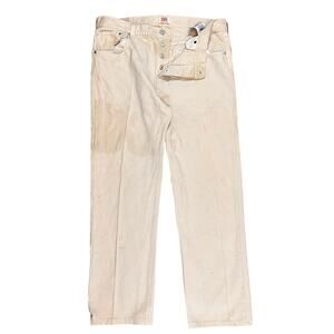 Levi’s Mexico 501 Khaki Jeans Men's 36x32 Button Fly Straight Leg Jeans